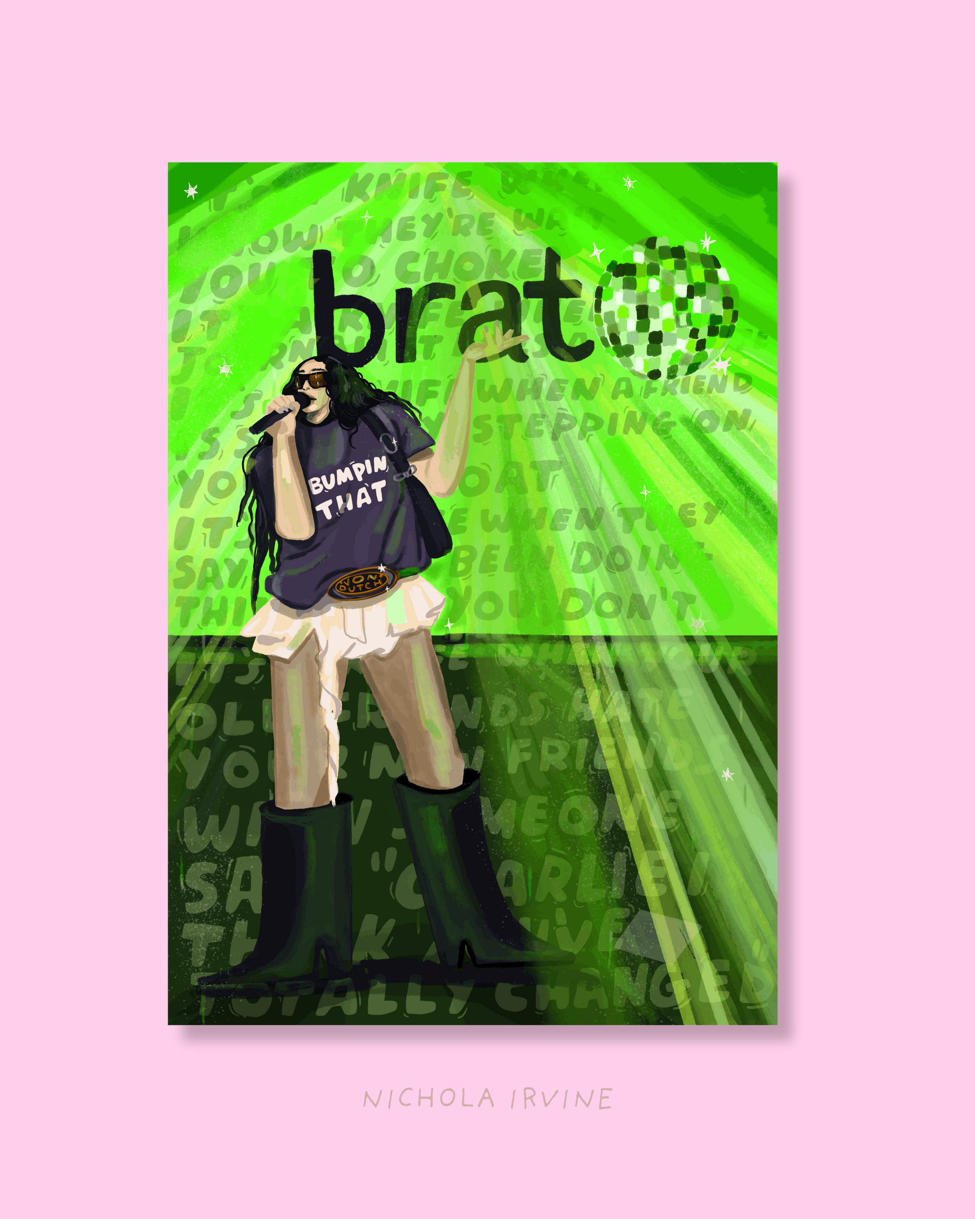 Charlie XCX BRAT Art Print