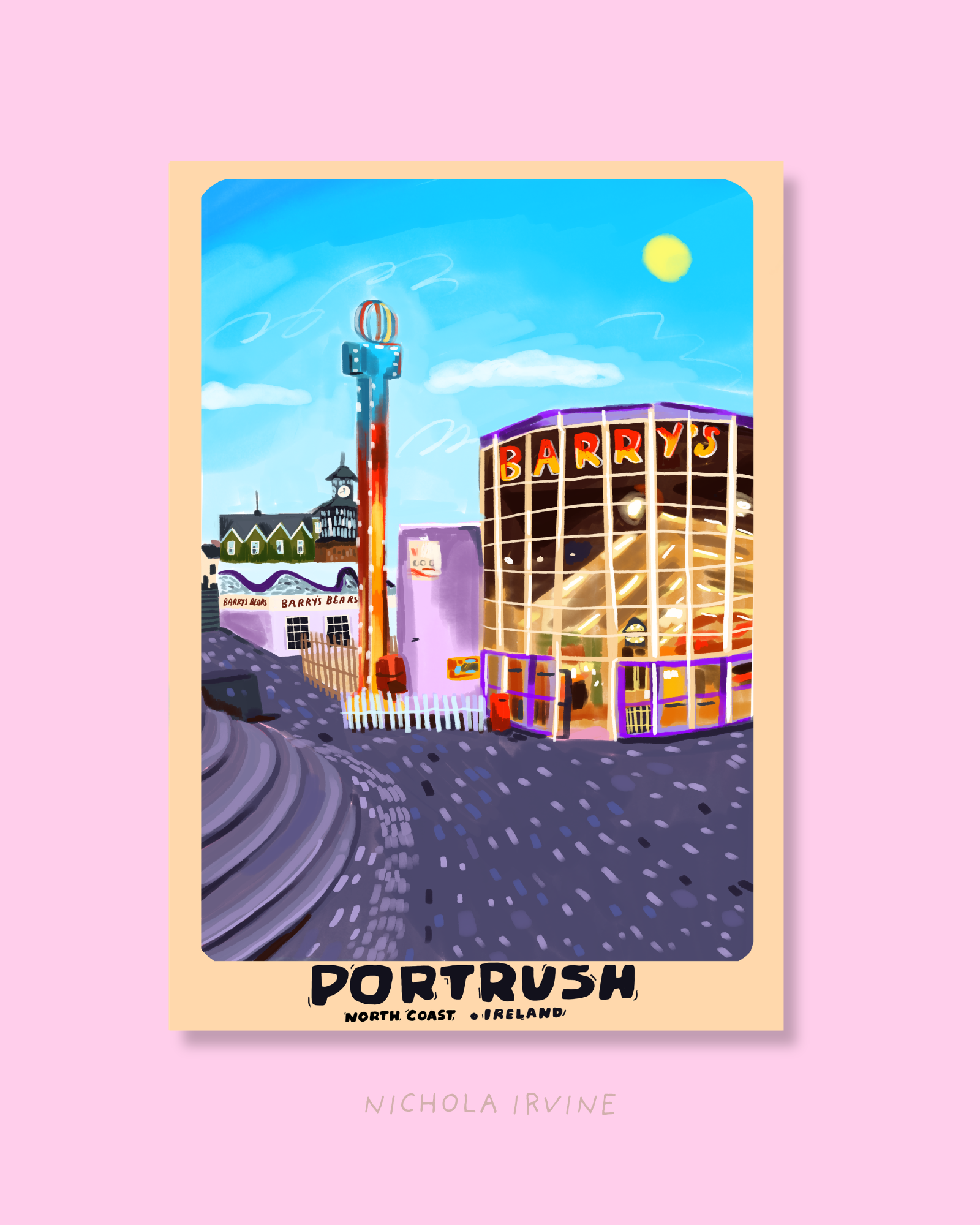 Barrys Portrush Ireland Art Print