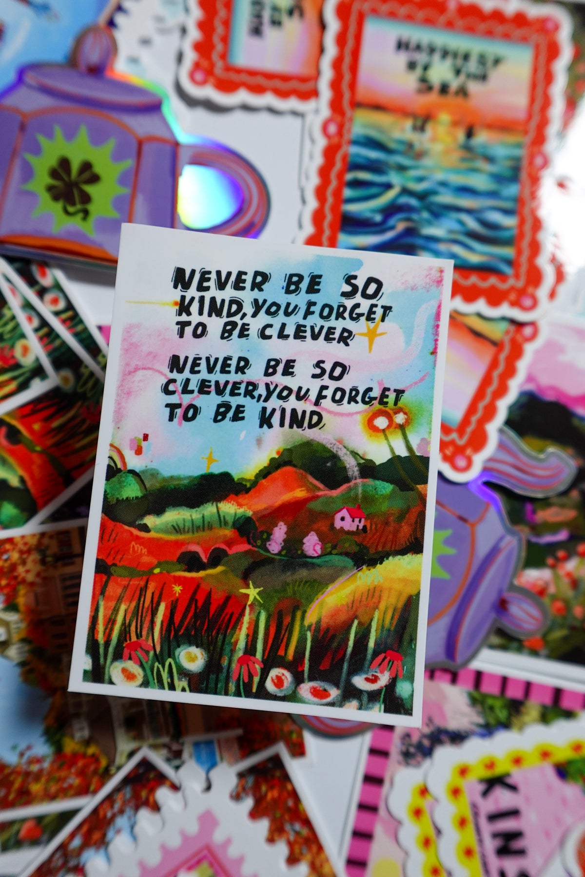 Clever/Kind Vinyl Sticker