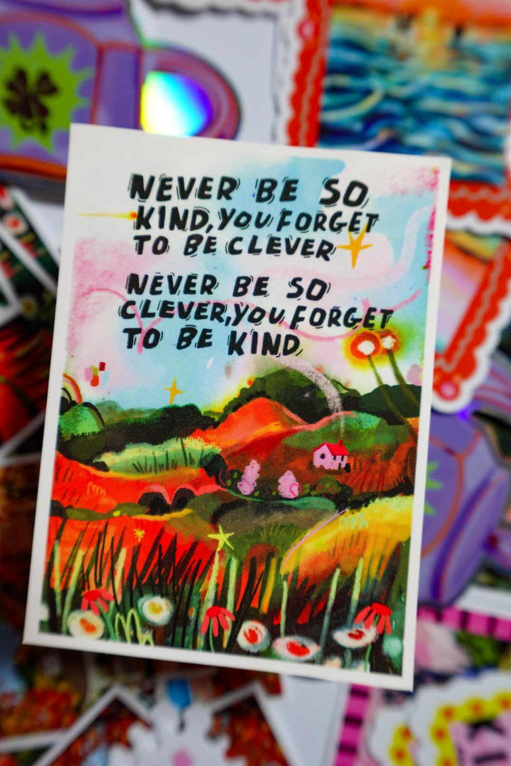 Clever/Kind Vinyl Sticker