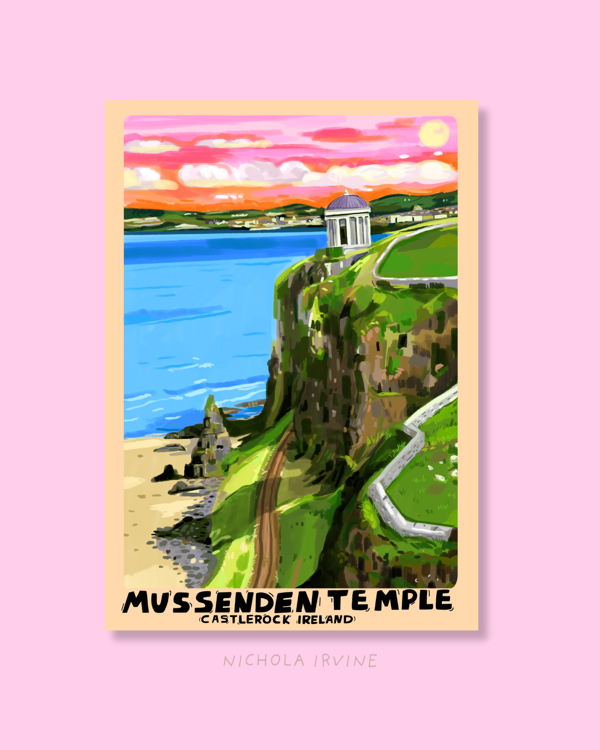 Mussenden Temple, Castlerock Art Print