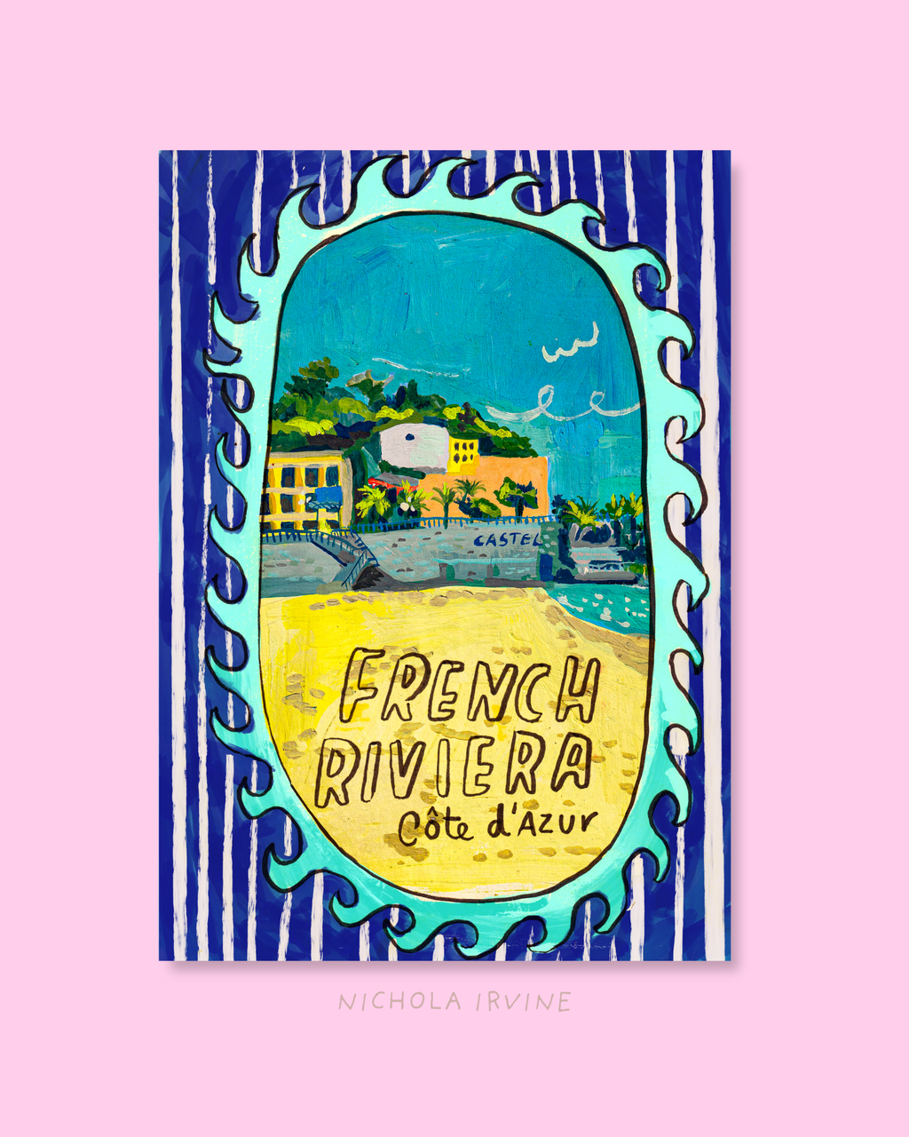French Riviera Nice Art Print