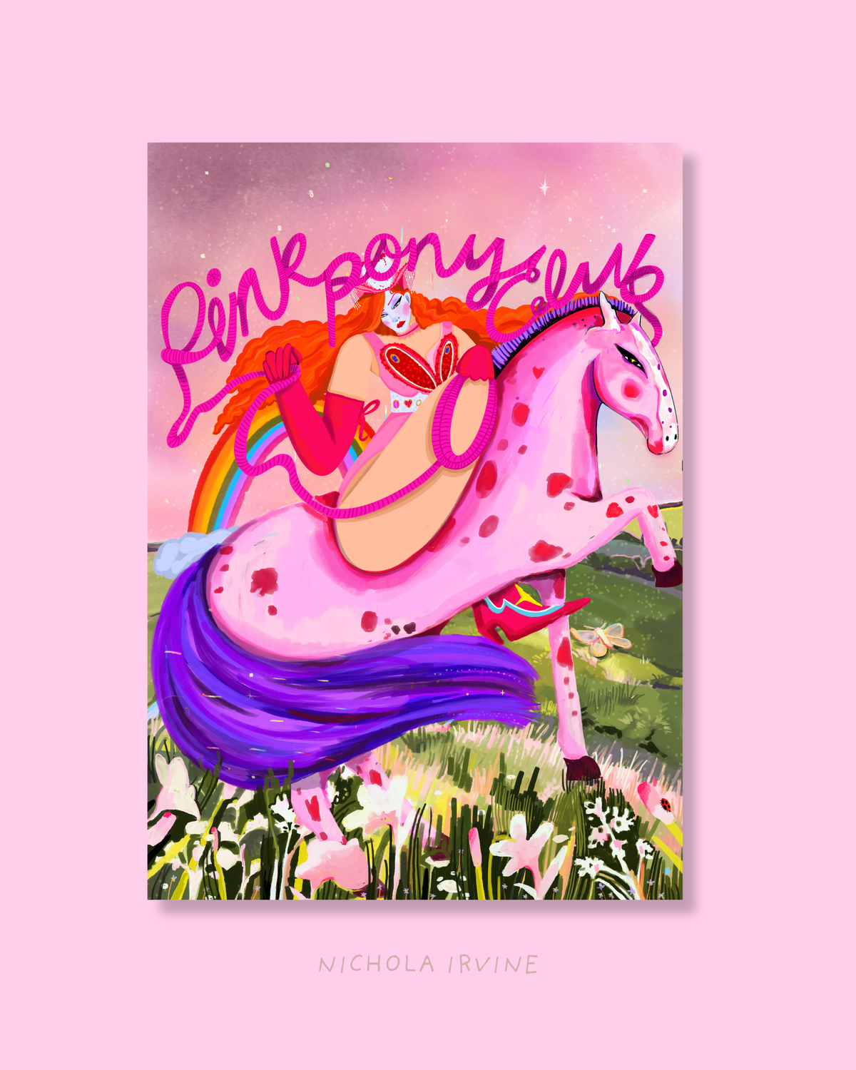 Pink Pony Art Print