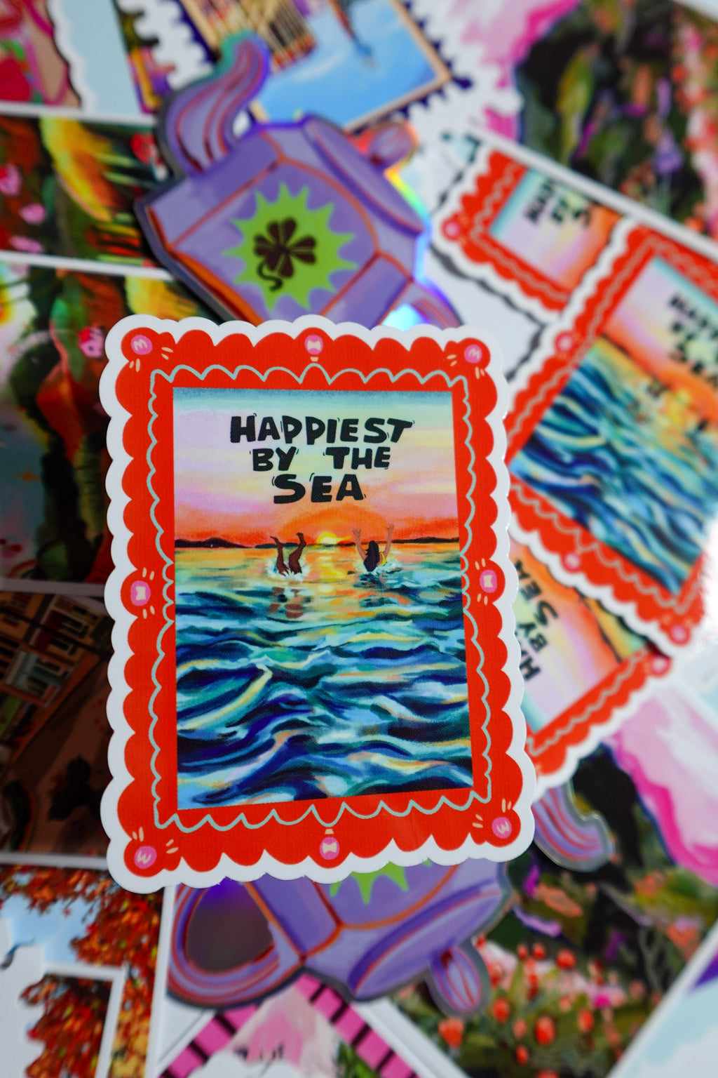 Sea-swimming Vinyl Sticker