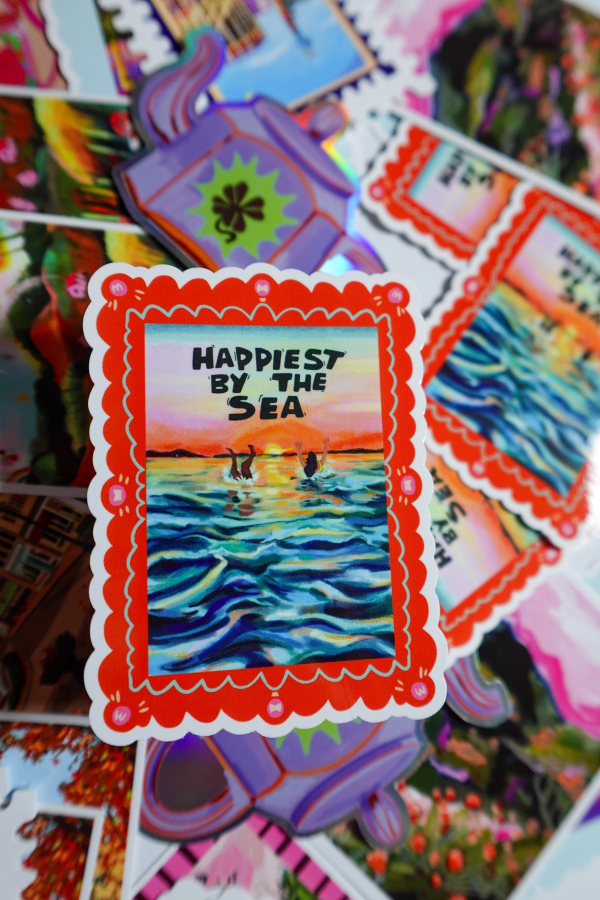 Sea-swimming Vinyl Sticker