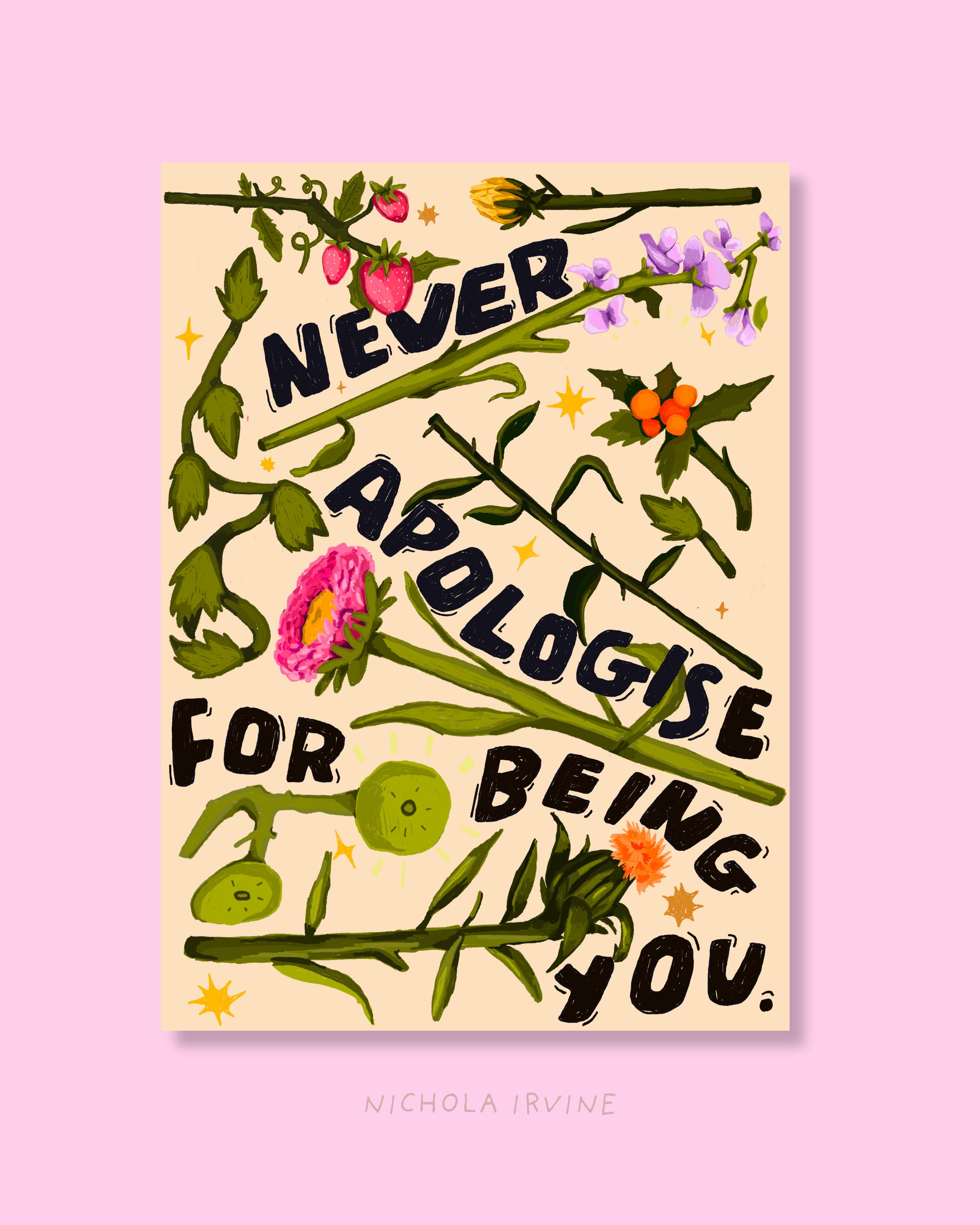 Apologies Art Print