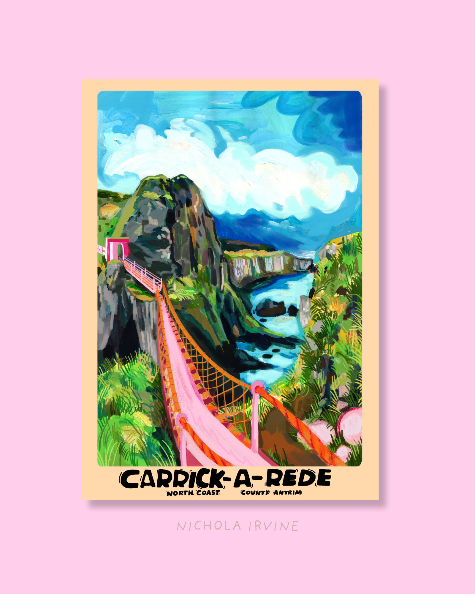 Carrick-A-Rede, Ireland Art Print