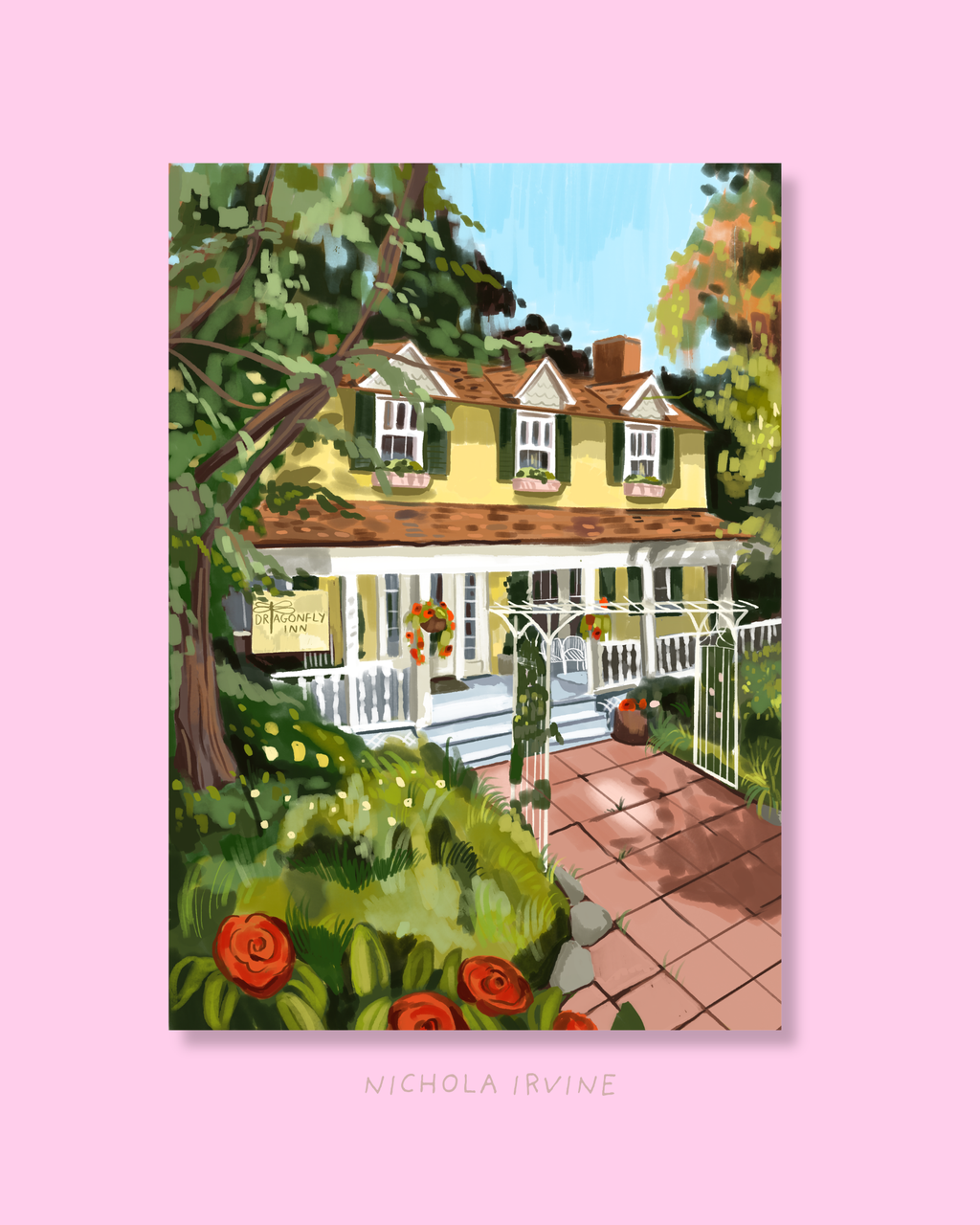 Dragonfly inn Gilmore Girls Art Print
