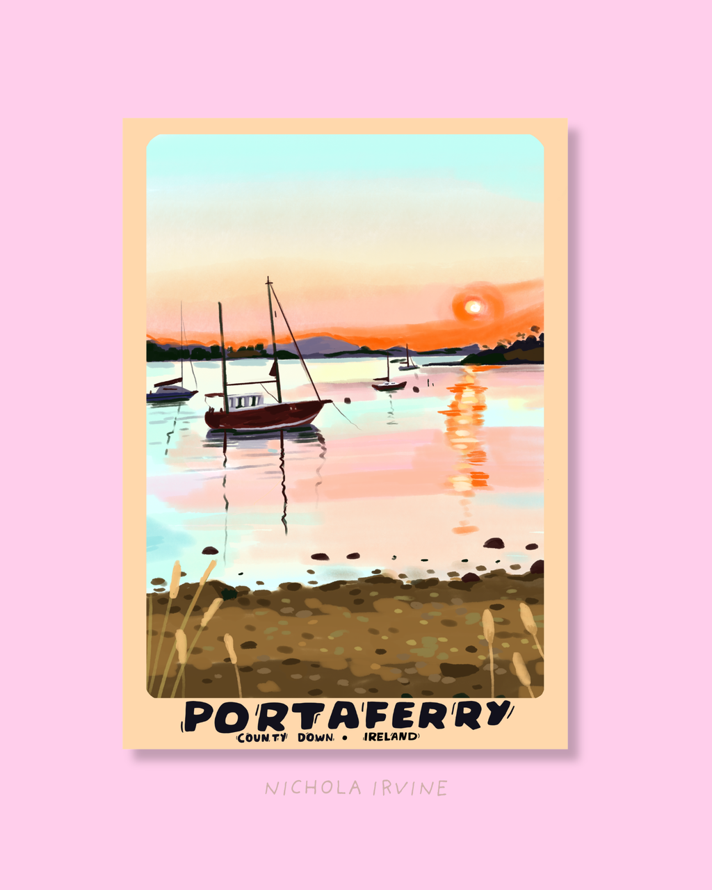 Portaferry Ireland Art Print