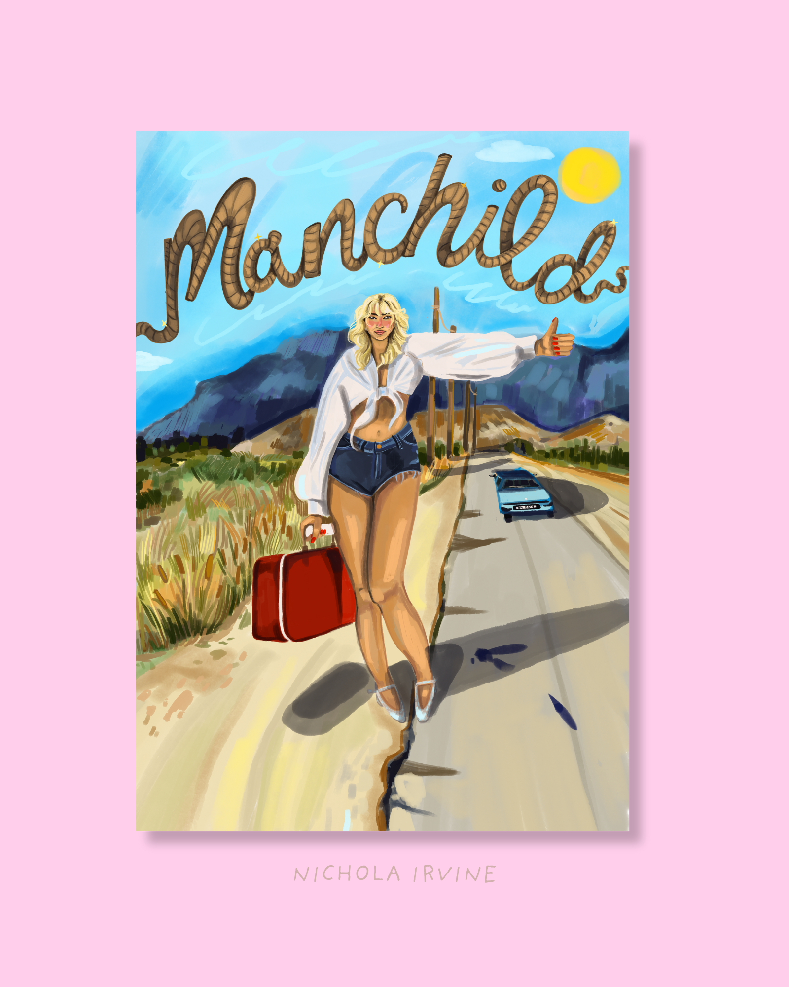 Sabrina Carpenter, Manchild Art Print