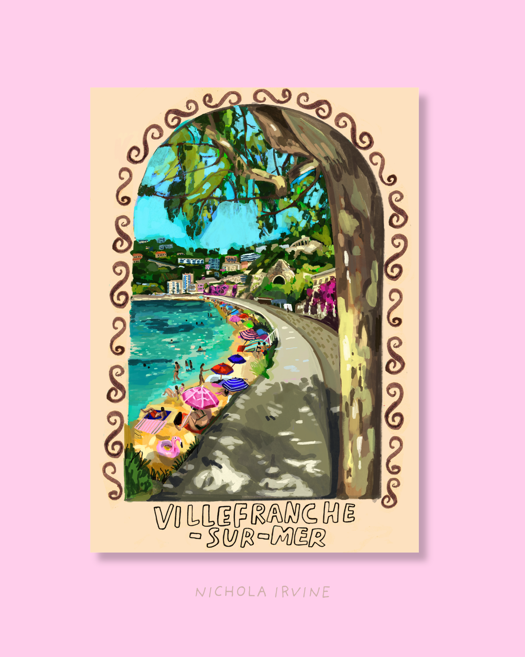 Villefranche-sur-mer , French Riviera Art Print