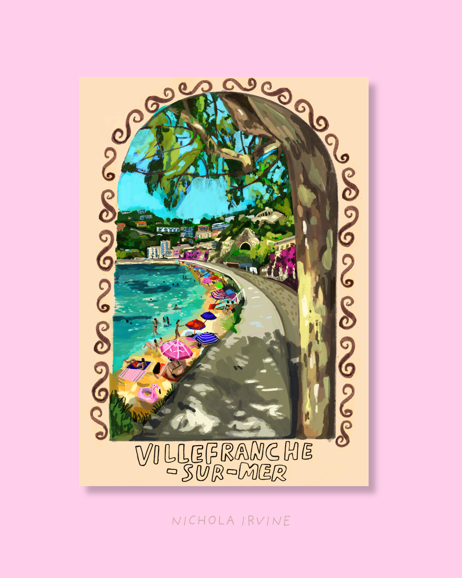 Villefranche-sur-mer , French Riviera Art Print