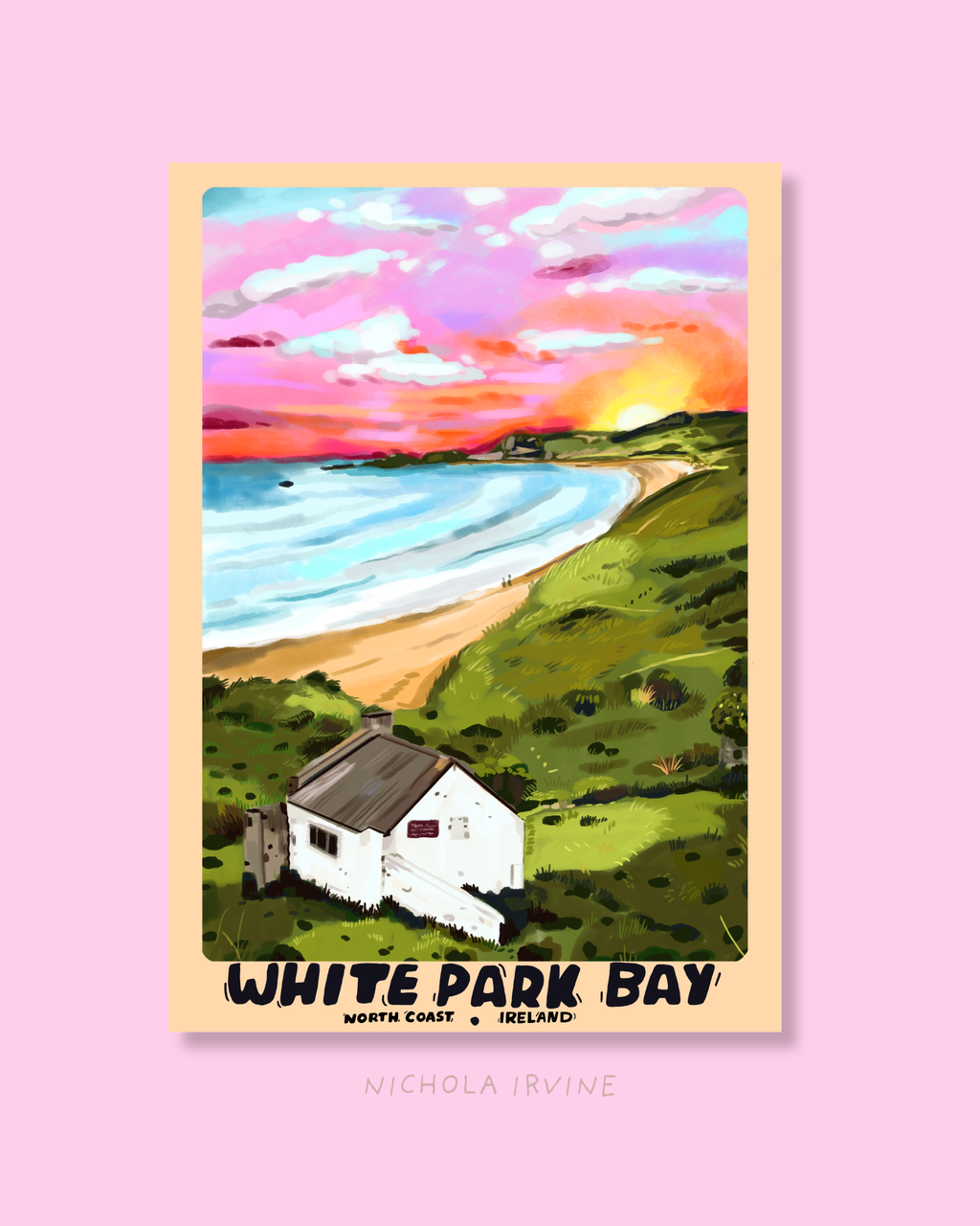 White Park Bay Ireland Art Print