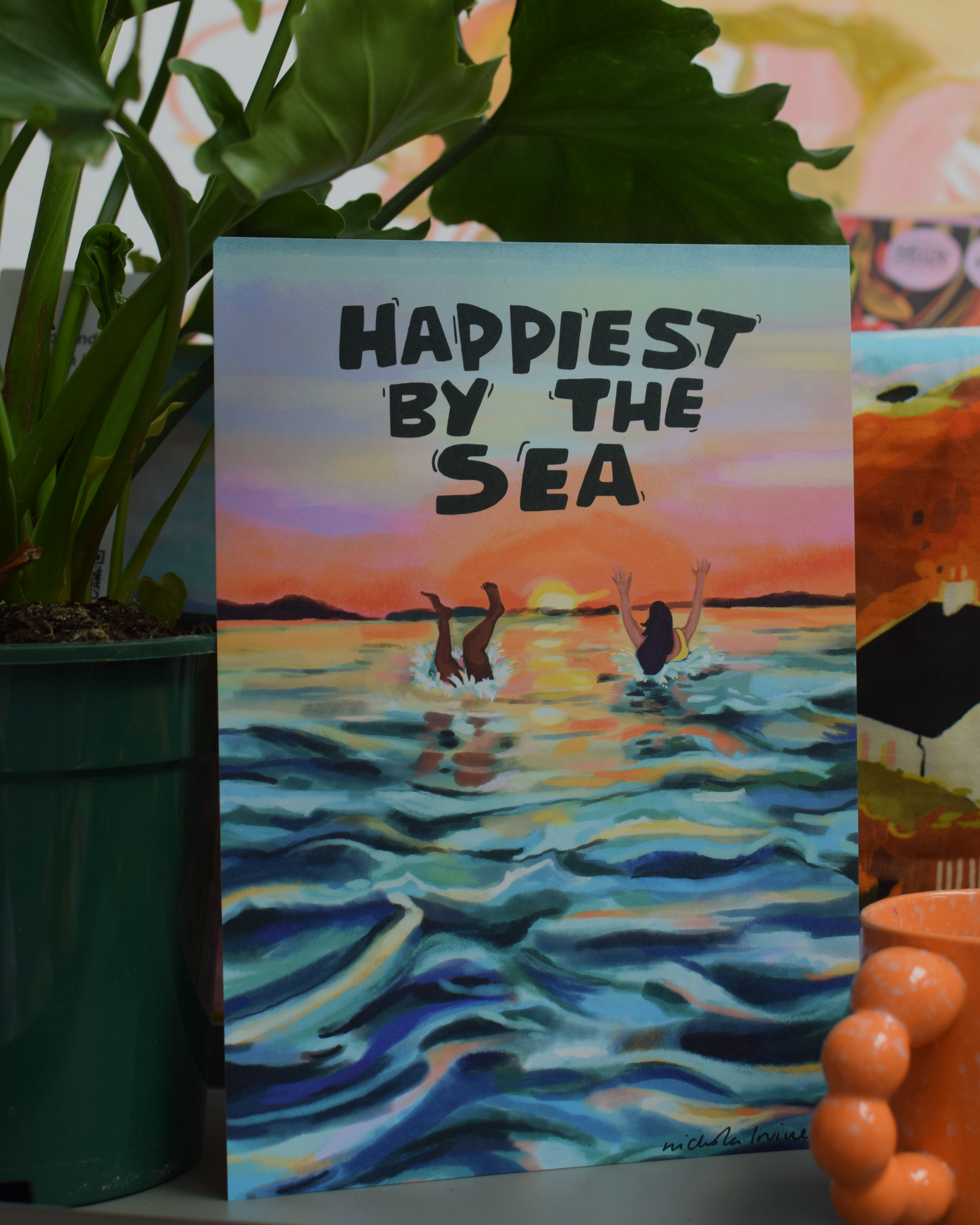 Sea Swimming Art Print