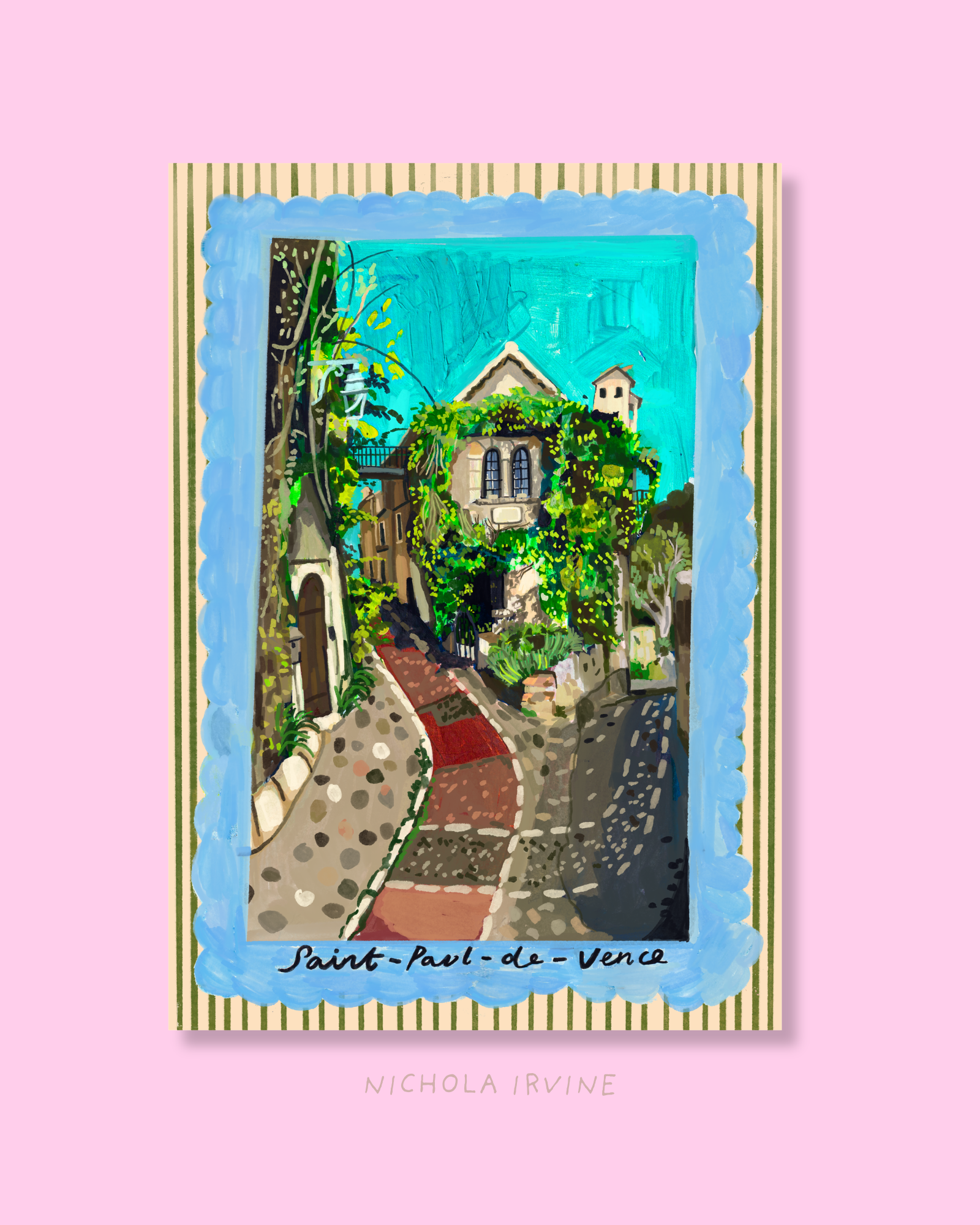 St Paul de Vence , French Riviera Art Print