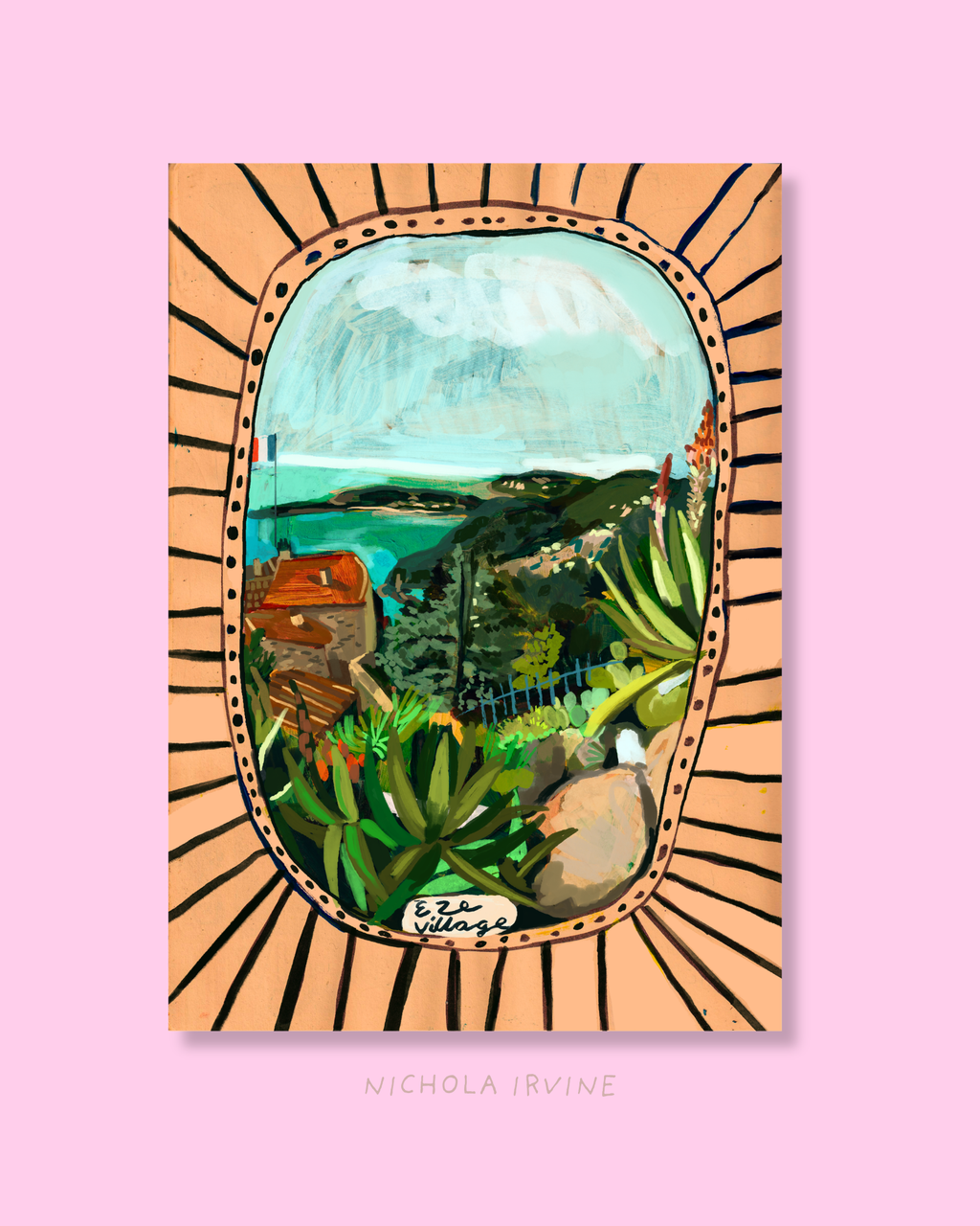 ÉZE Village , French Riviera Art Print