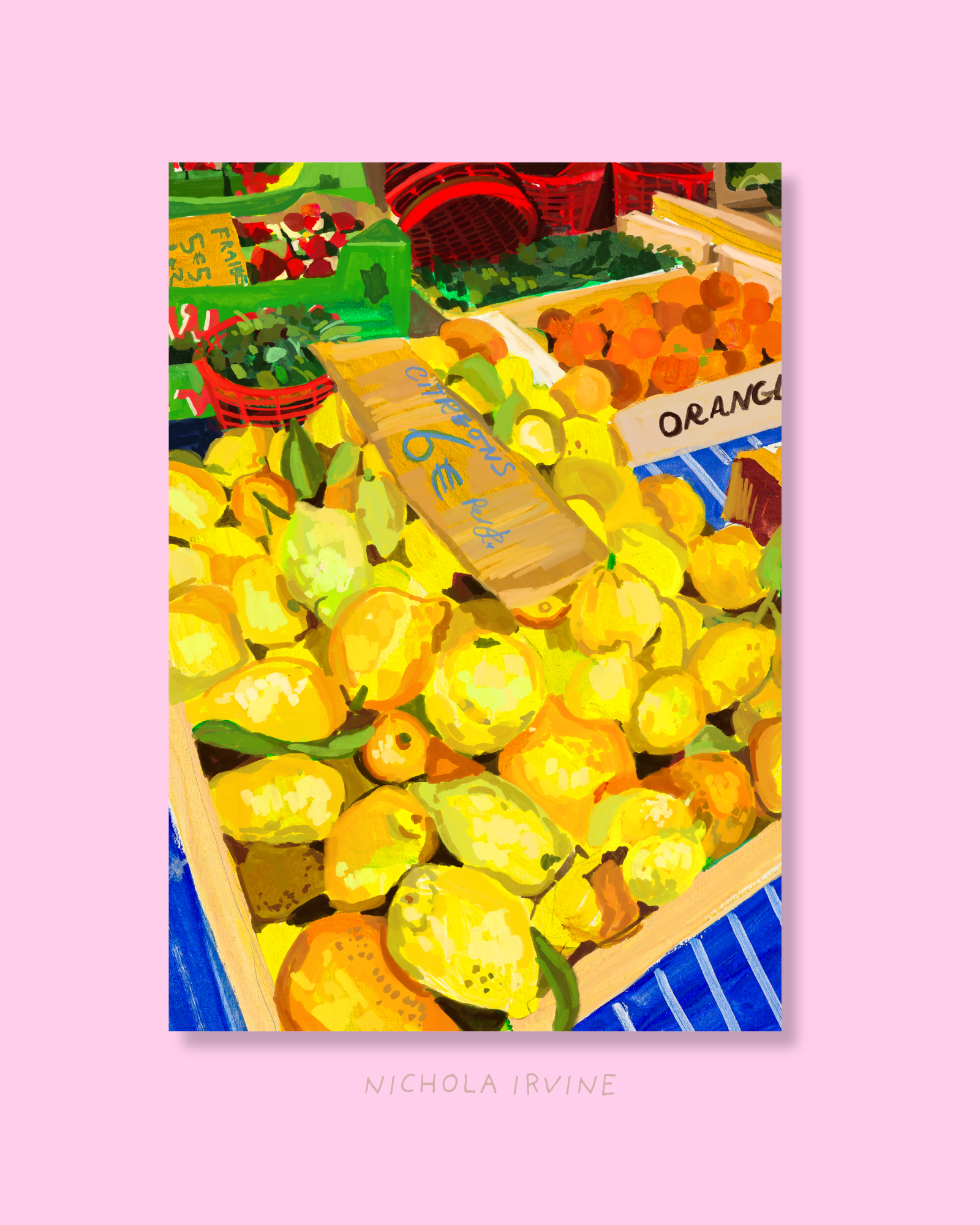 Lemons , French Riviera Art Print