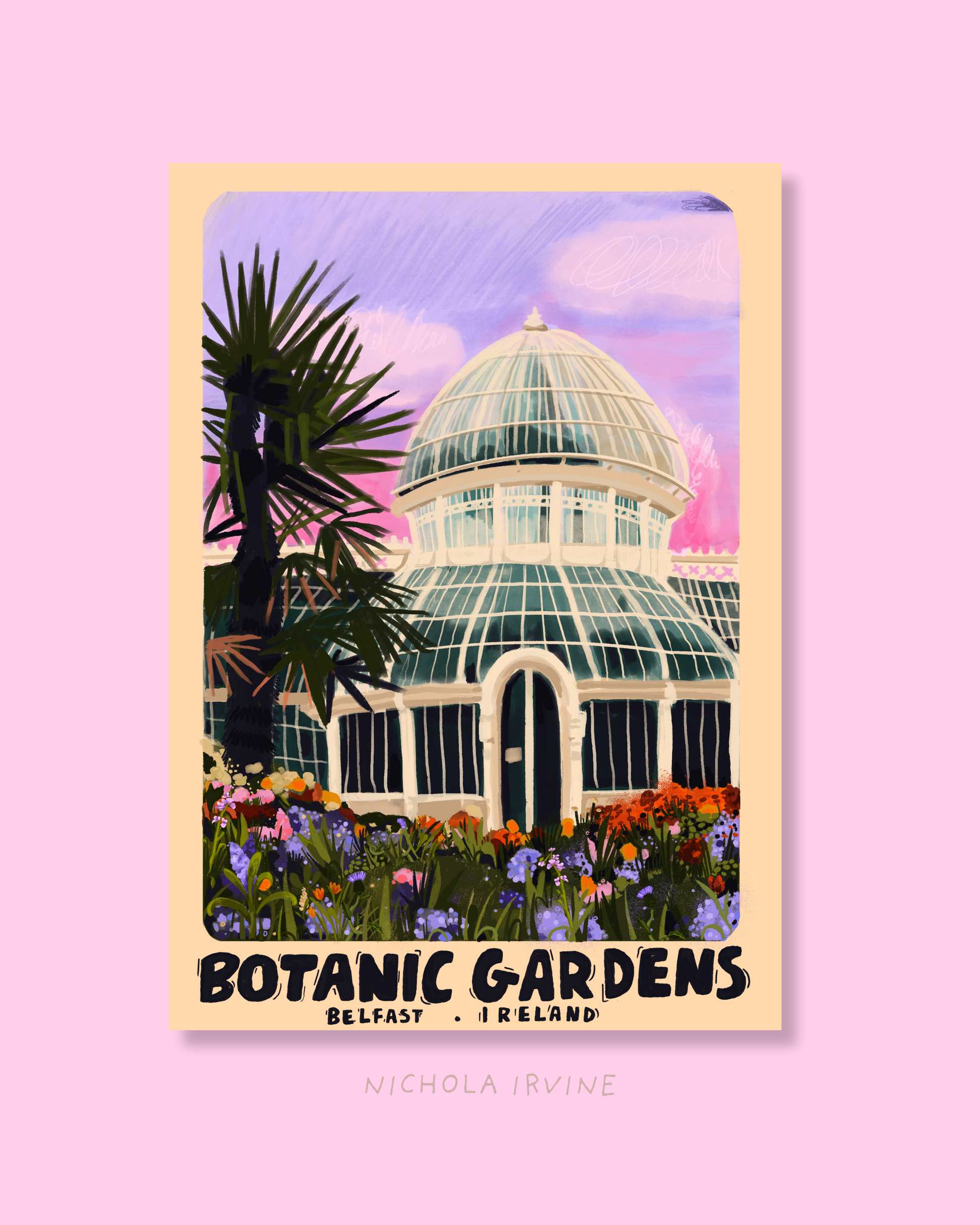 Botanic Gardens, Belfast Art Print