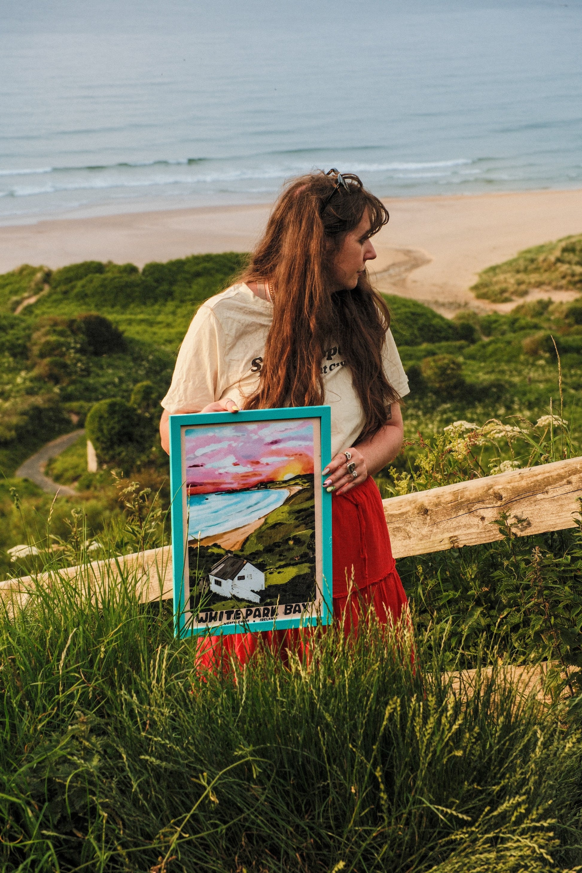 White Park Bay Ireland Art Print