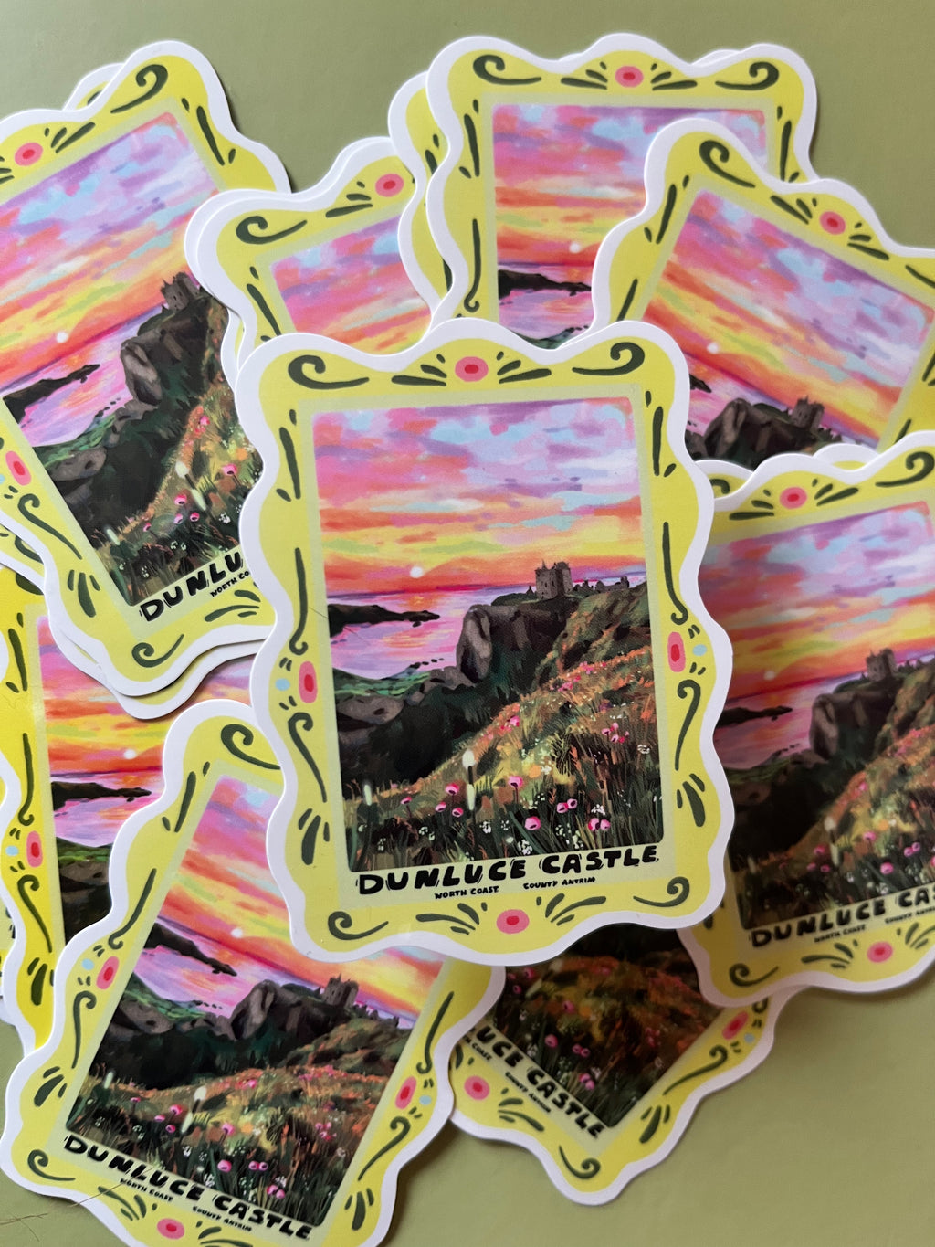 Dunluce Castle Vinyl Sticker