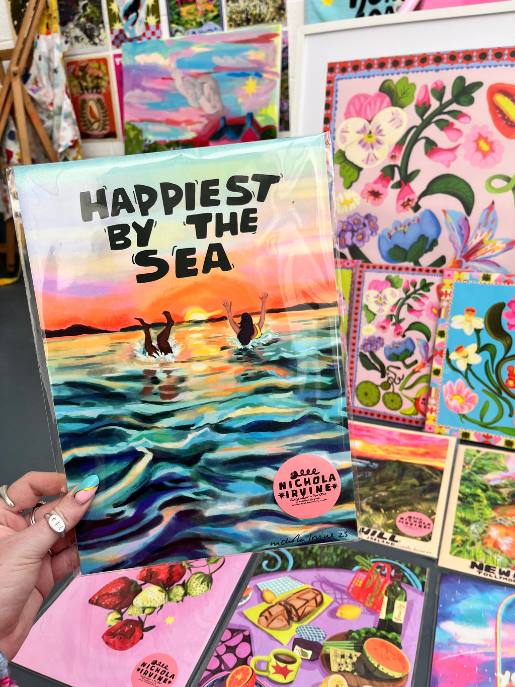Sea Swimming Art Print