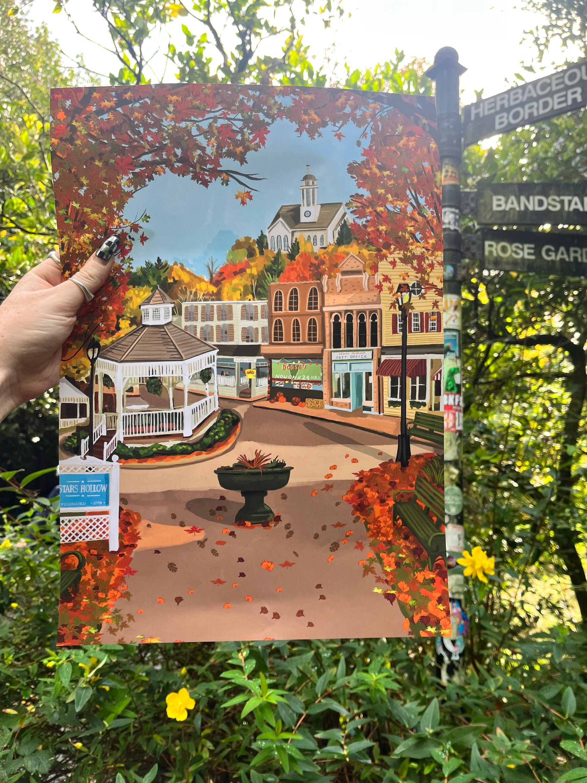 Stars Hollow Gilmore Girls Art Print
