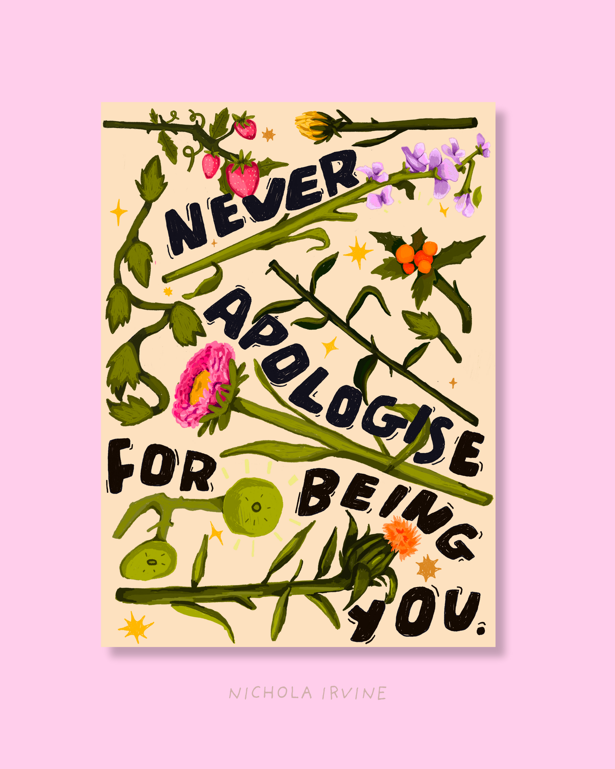 Apologies Art Print