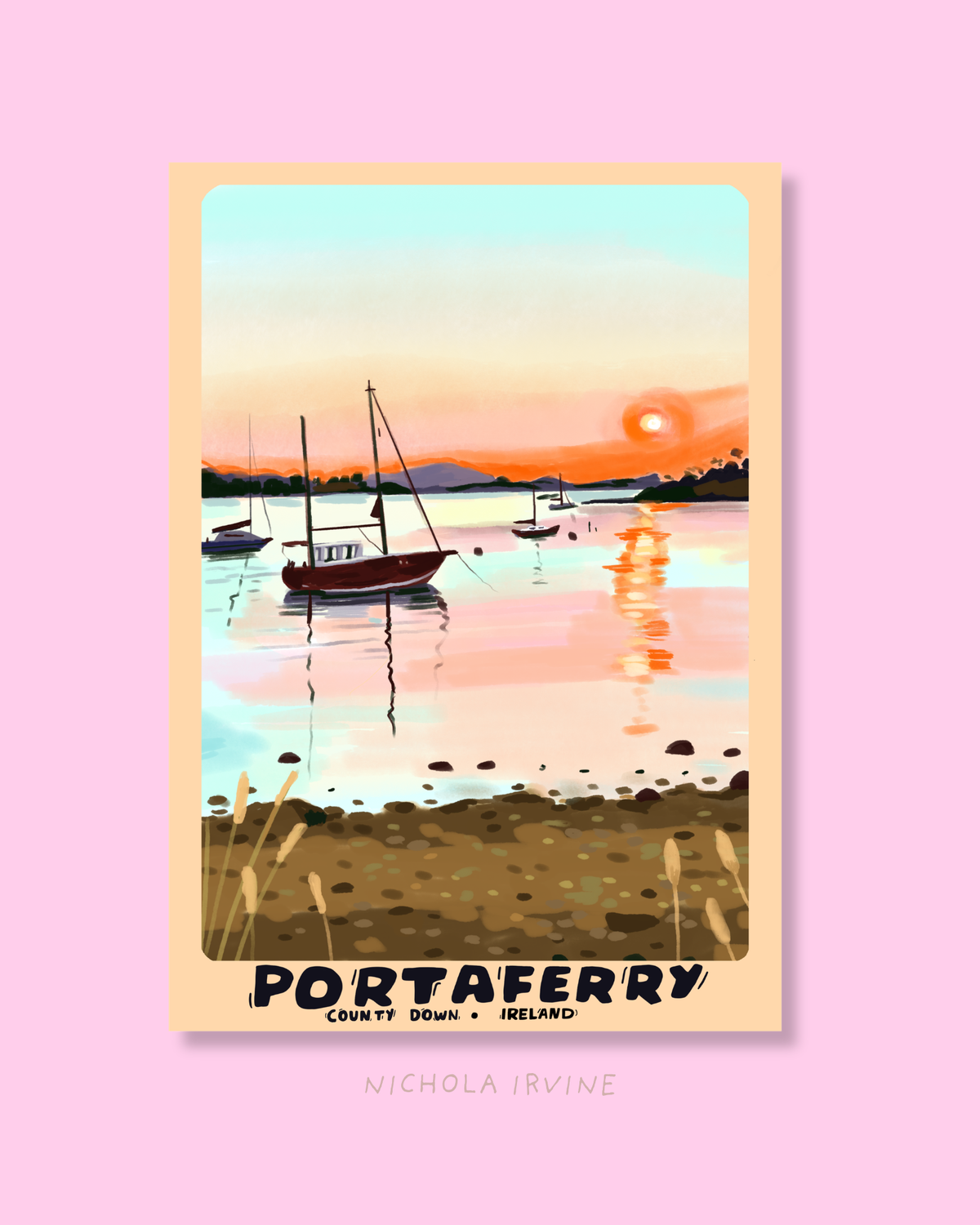 Portaferry Ireland Art Print