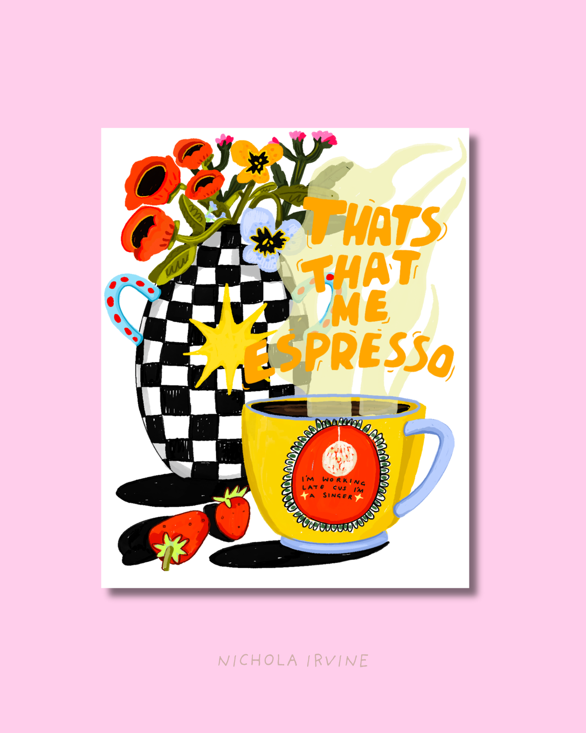 That's That Me Espresso, Sabrina Carpenter Art Print