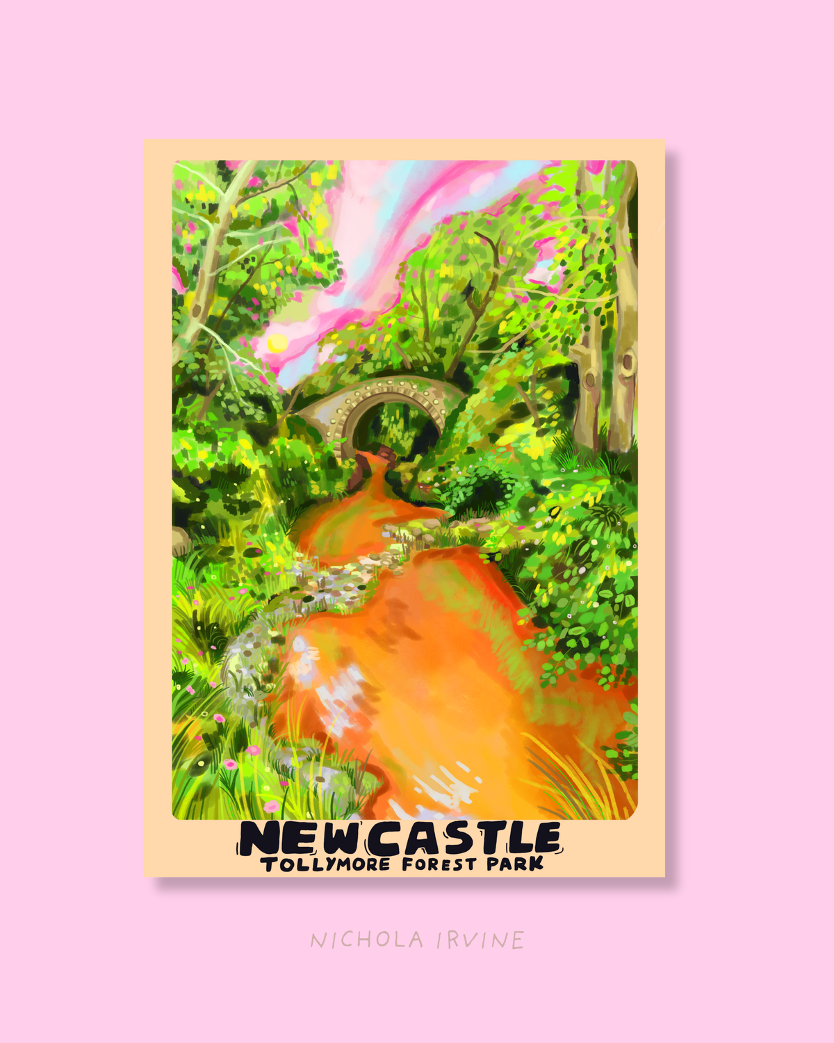 Tollymore, Newcastle Art Print